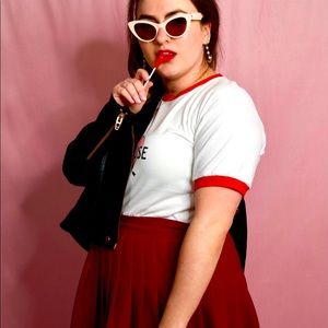 🌙 Sailor Moon Pleated Crimson Tennis Skirt